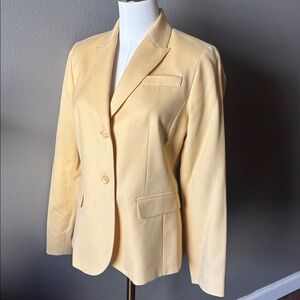Yellow Blazer Size 6 Style Wool Pendleton